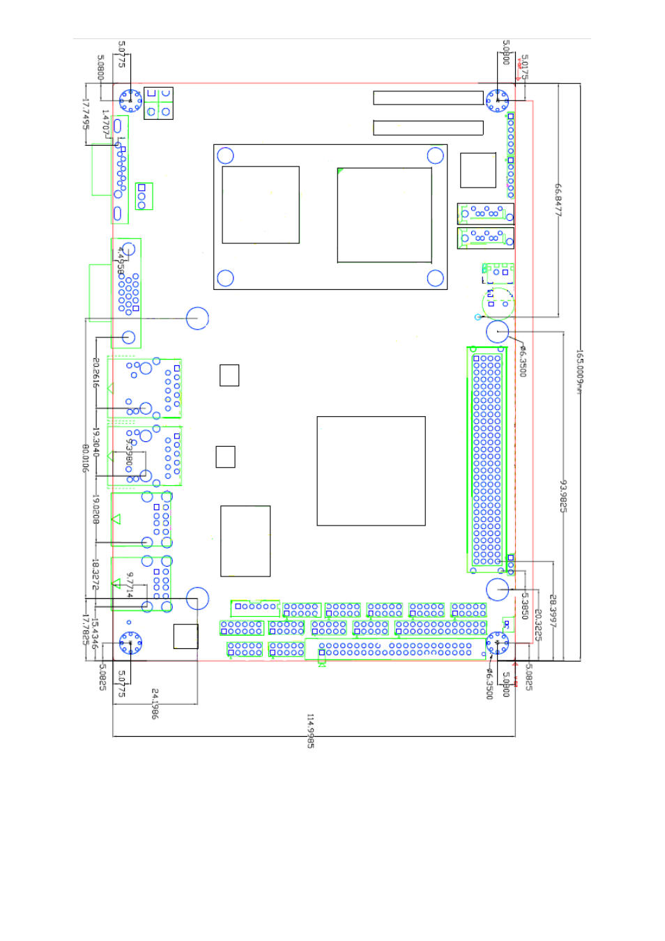 Figure 2.2: mainboard dimensions | Aplex Technology OPC-5127 User Manual | Page 16 / 91