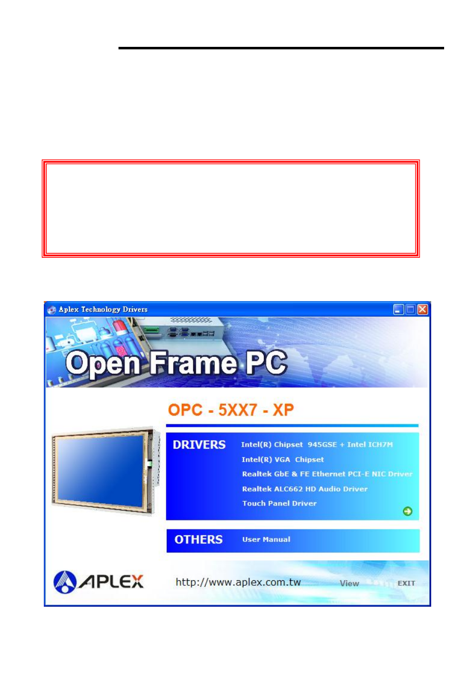 Chapter 4 installation of drivers | Aplex Technology OPC-5127 User Manual | Page 61 / 91