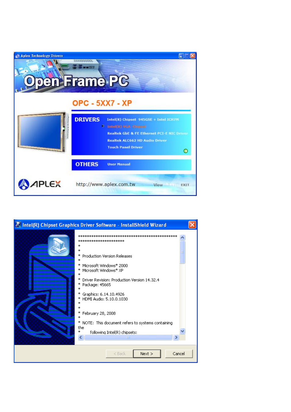 2 intel graphics media accelerator driver | Aplex Technology OPC-5127 User Manual | Page 66 / 91