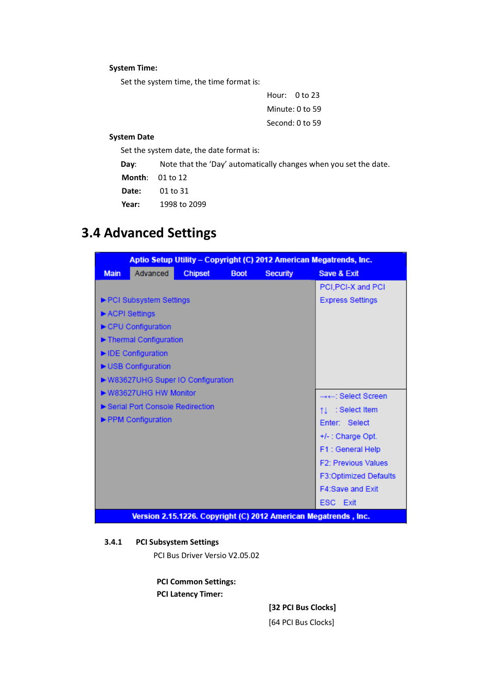 4 advanced settings | Aplex Technology ARCHMI-707 User Manual | Page 56 / 108