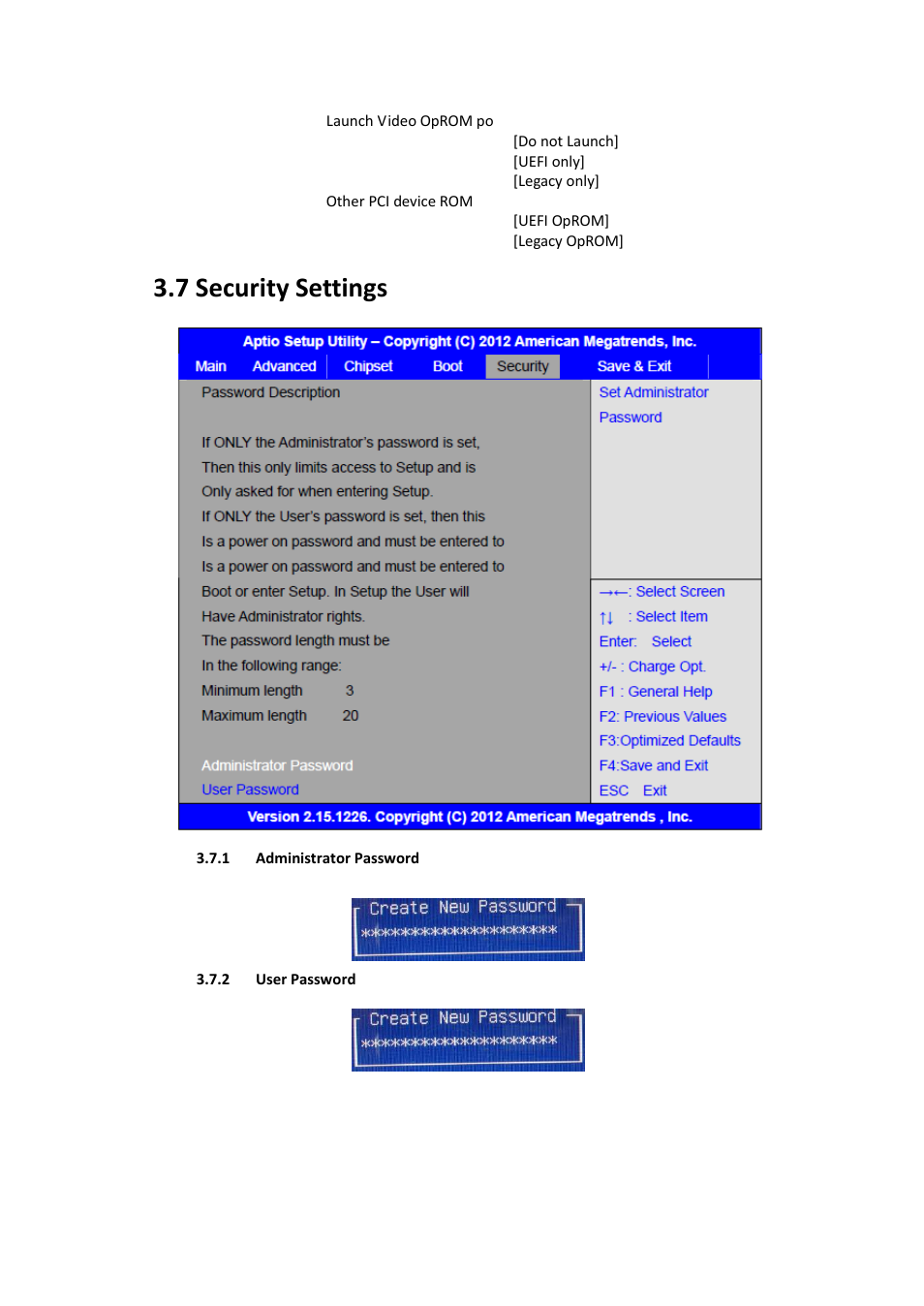 7 security settings | Aplex Technology ARCHMI-707 User Manual | Page 67 / 108