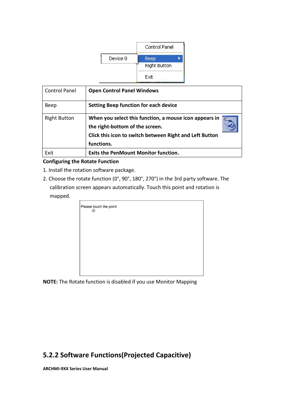 2 software functions(projected capacitive) | Aplex Technology ARCHMI-912 User Manual | Page 106 / 114
