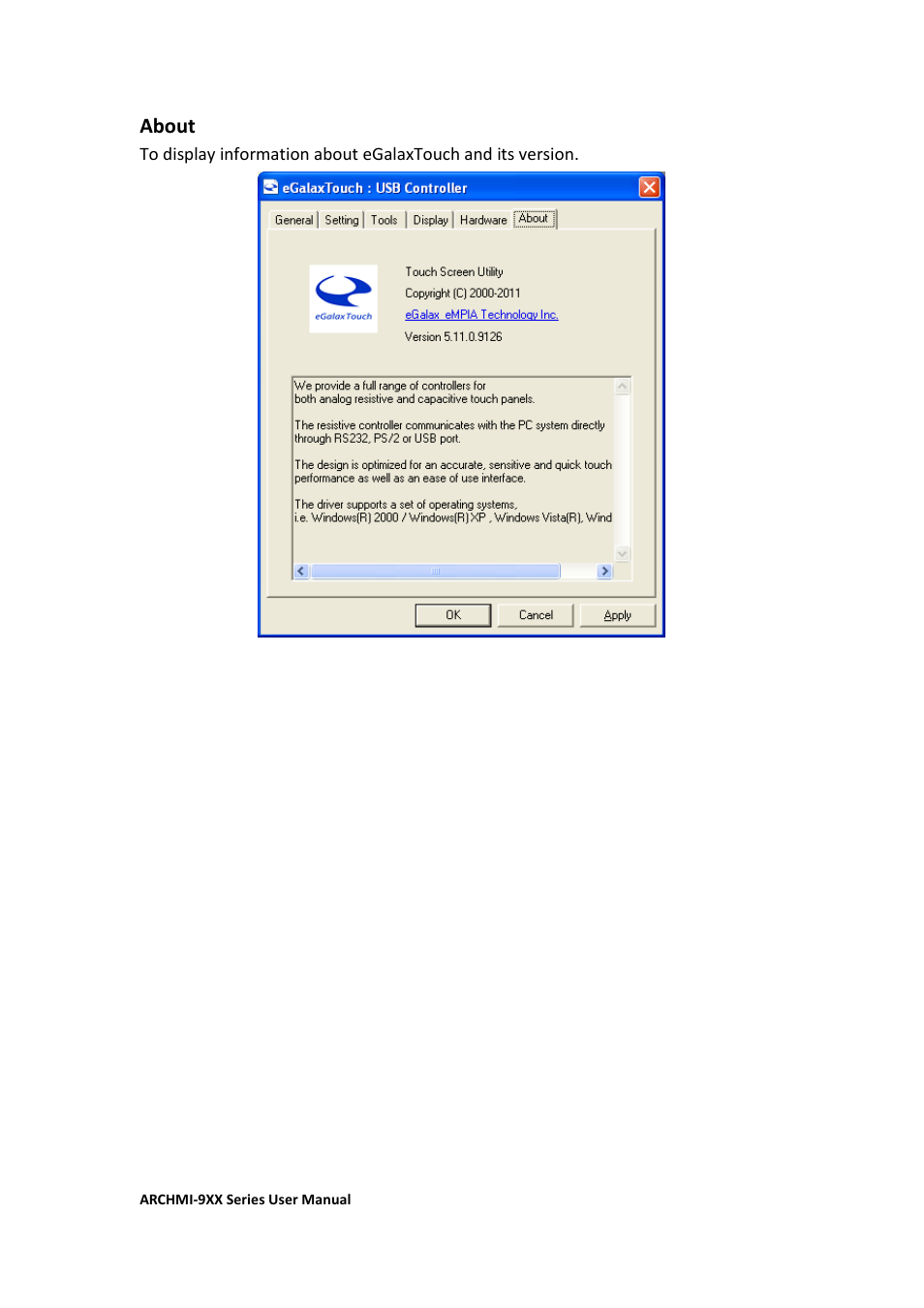 About | Aplex Technology ARCHMI-912 User Manual | Page 114 / 114