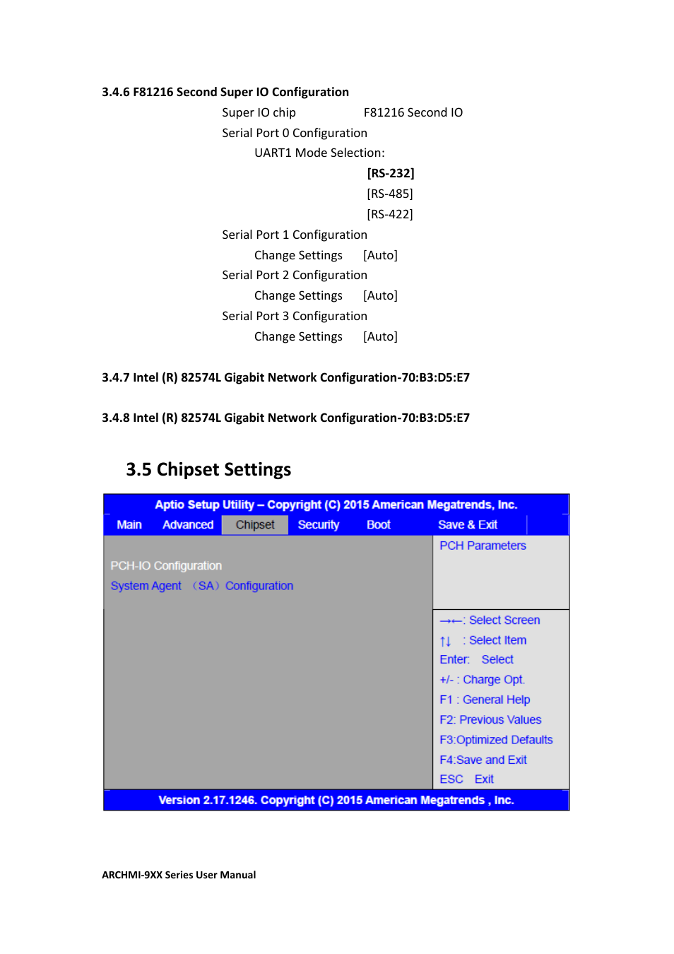 5 chipset settings | Aplex Technology ARCHMI-912 User Manual | Page 63 / 114
