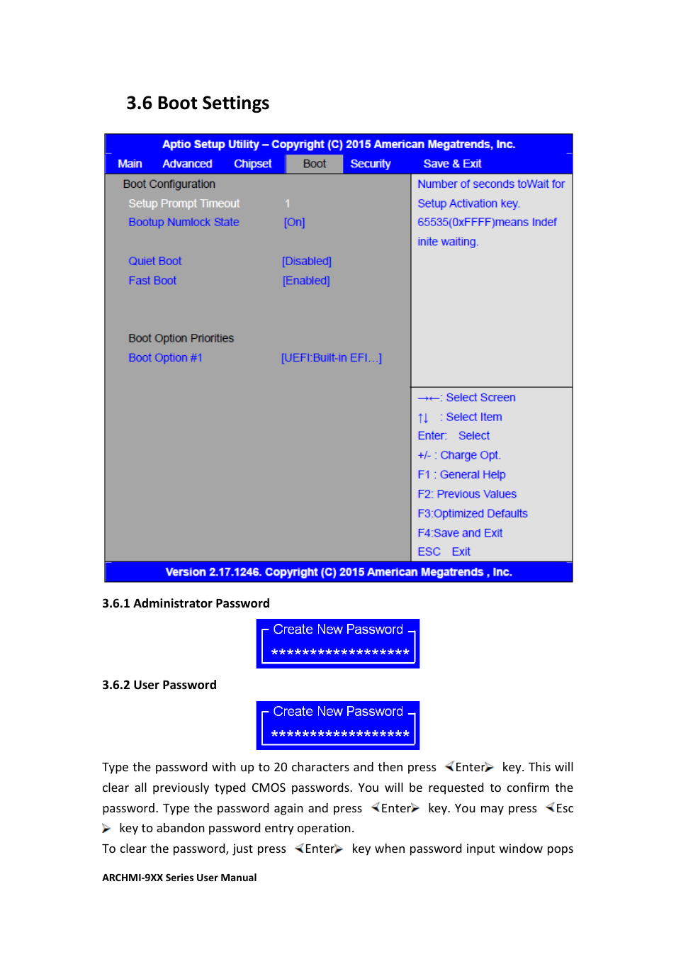 6 boot settings | Aplex Technology ARCHMI-912 User Manual | Page 65 / 114
