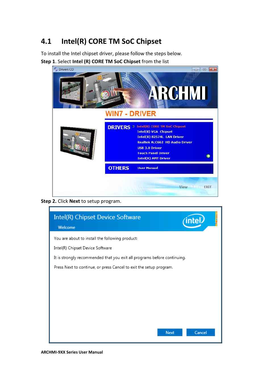 1 intel(r) core tm soc chipset | Aplex Technology ARCHMI-912 User Manual | Page 70 / 114