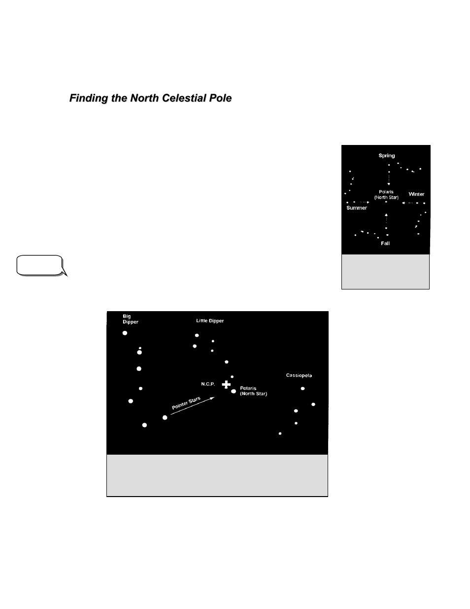 Finding the north celestial pole | Celestron XLT series User Manual | Page 26 / 60