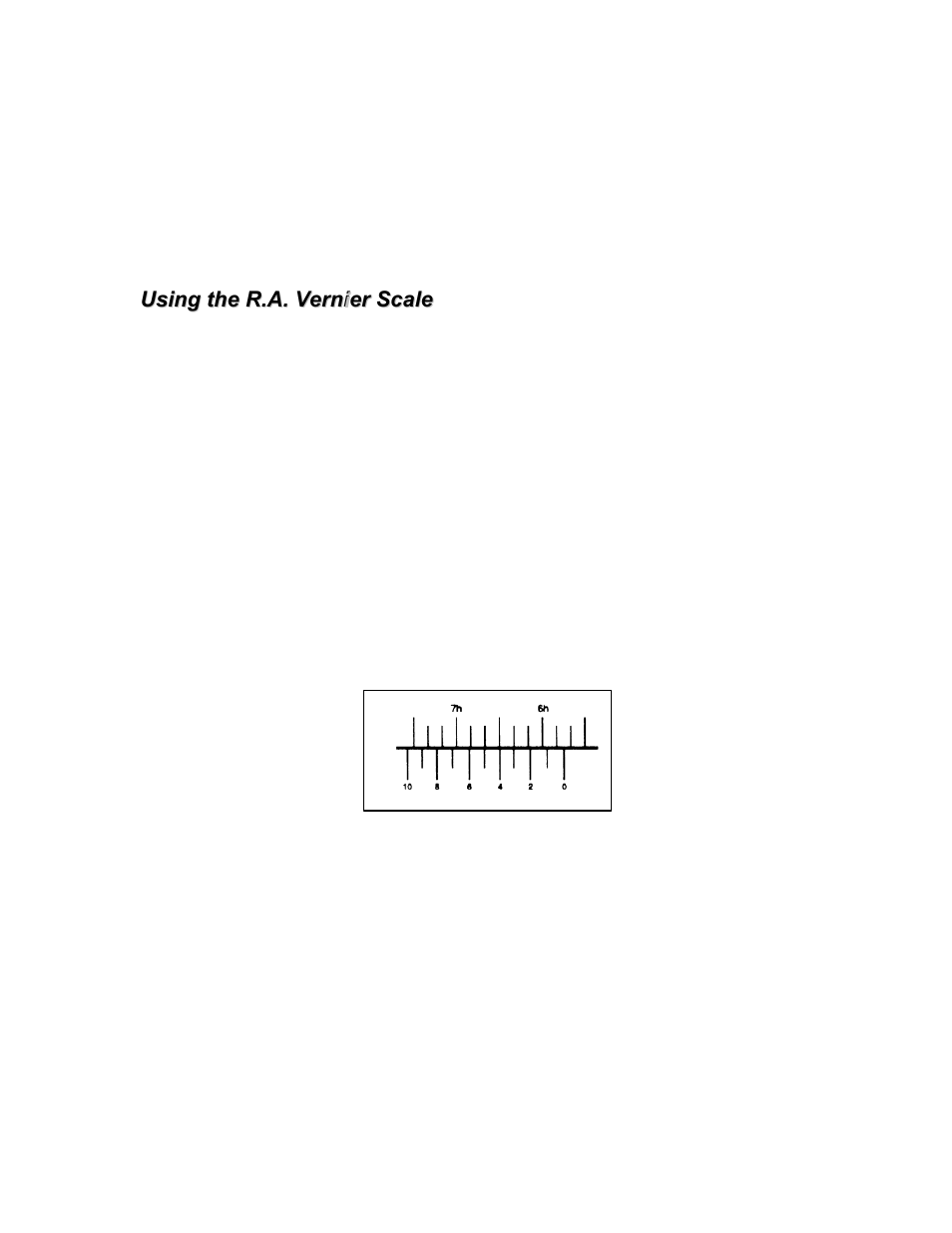 Using the r.a. vernier scale | Celestron XLT series User Manual | Page 29 / 60