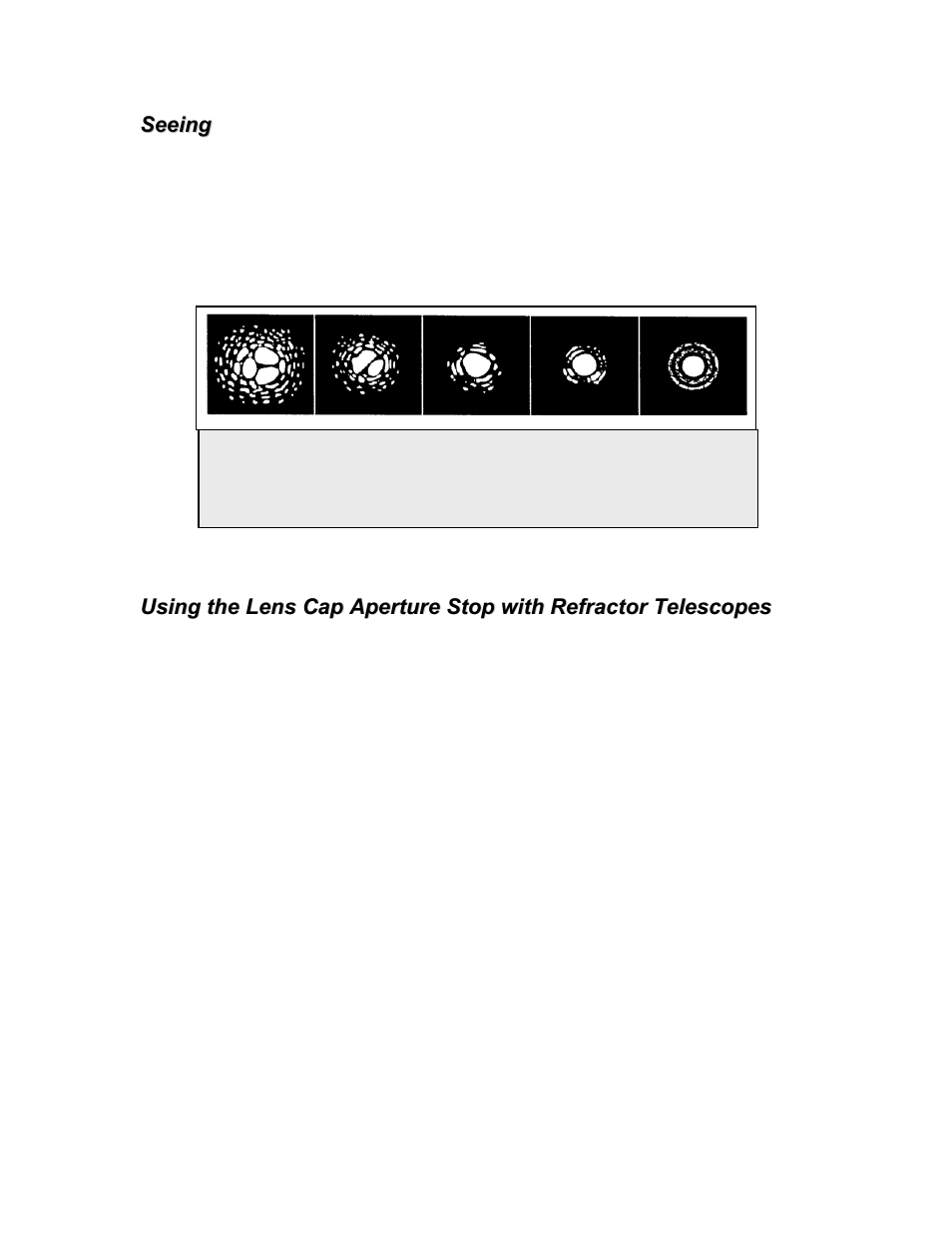 Seeing | Celestron XLT series User Manual | Page 32 / 60