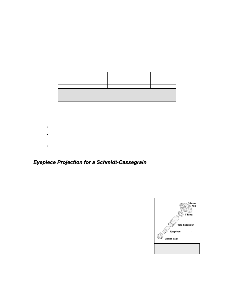 Eyepiece projection for a schmidt-cassegrain | Celestron XLT series User Manual | Page 35 / 60
