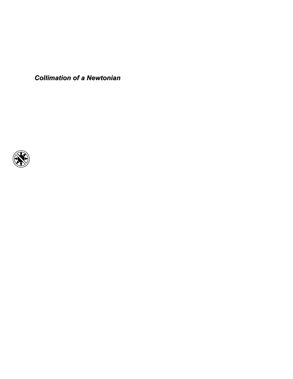 Collimation of a newtonian | Celestron XLT series User Manual | Page 42 / 60