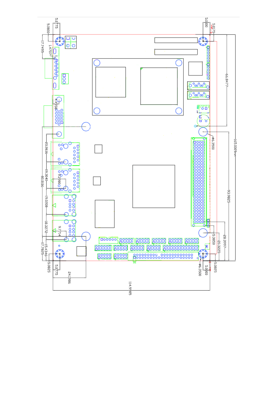 Figure 2.2: mainboard dimensions | Aplex Technology AHM-6057A User Manual | Page 19 / 89