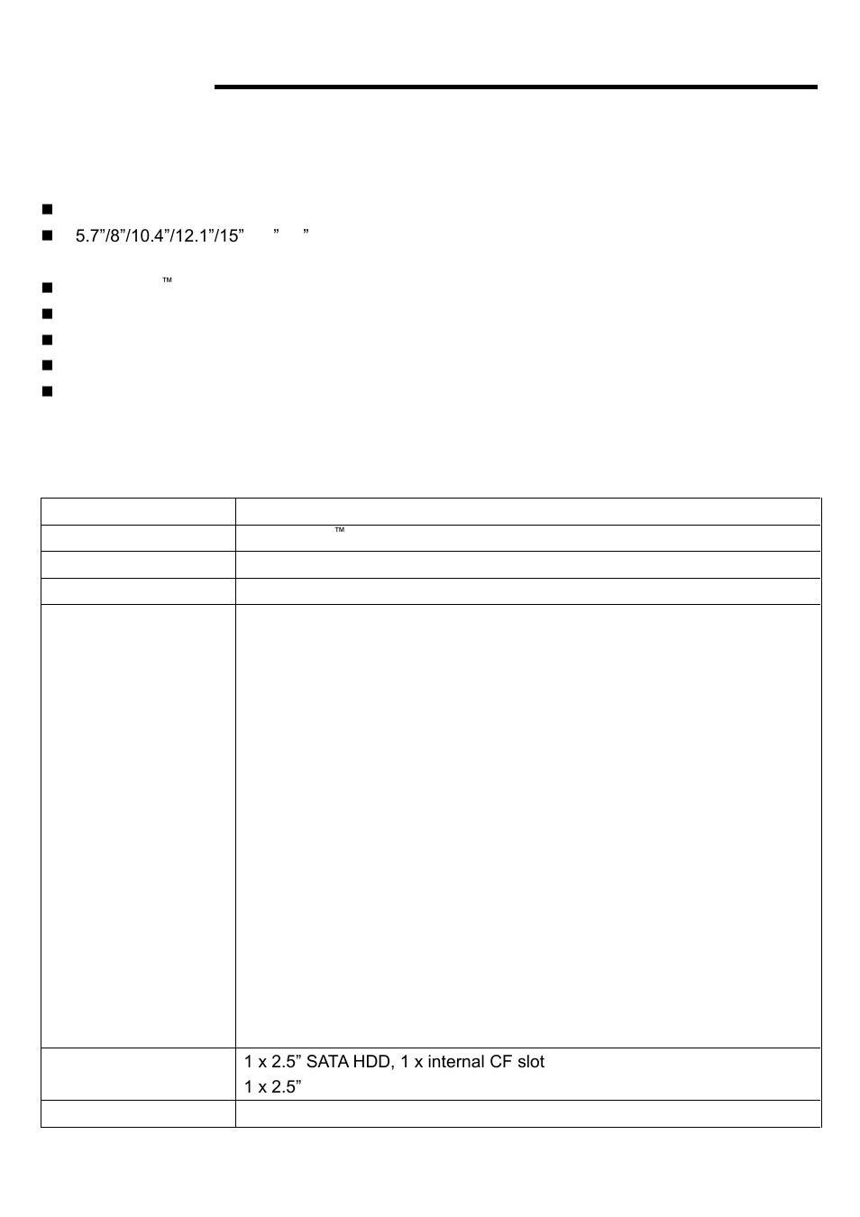 Chapter 1 system, 1 features, 2 specifications | Aplex Technology AHM-6057A User Manual | Page 6 / 89