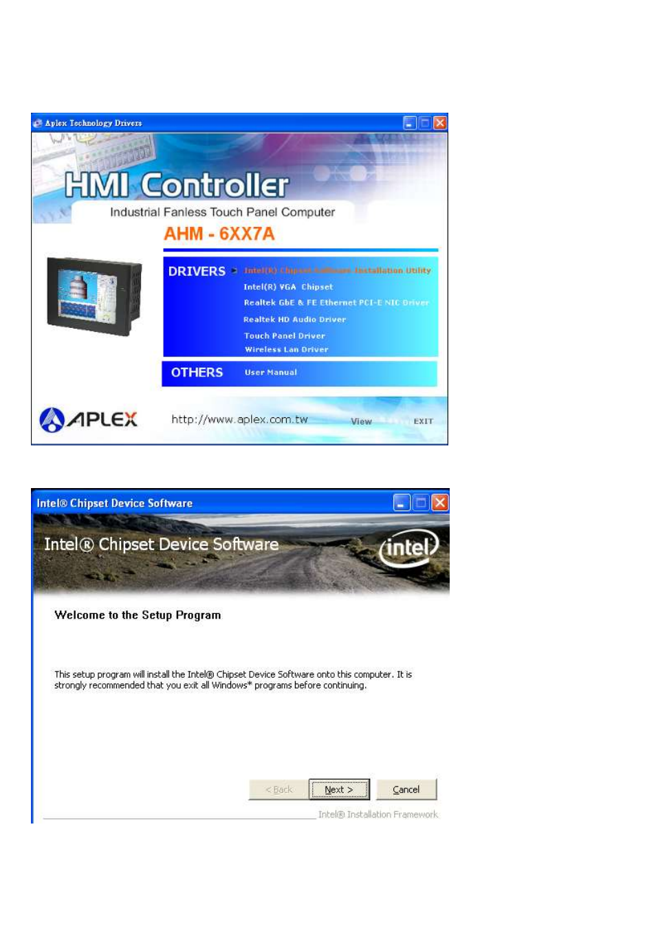 1 intel chipset driver | Aplex Technology AHM-6057A User Manual | Page 61 / 89