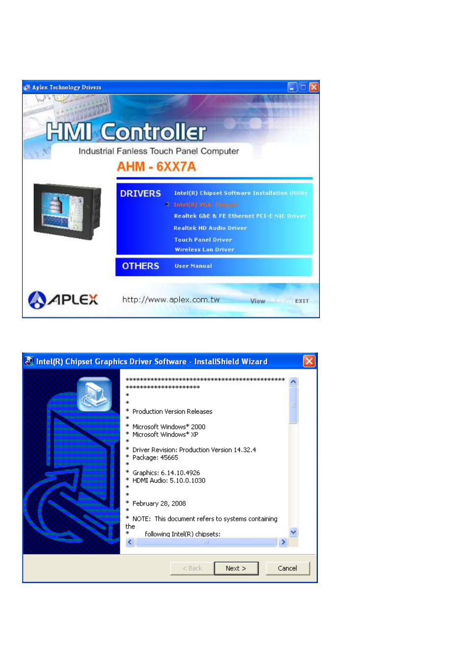 2 intel graphics media accelerator driver | Aplex Technology AHM-6057A User Manual | Page 64 / 89