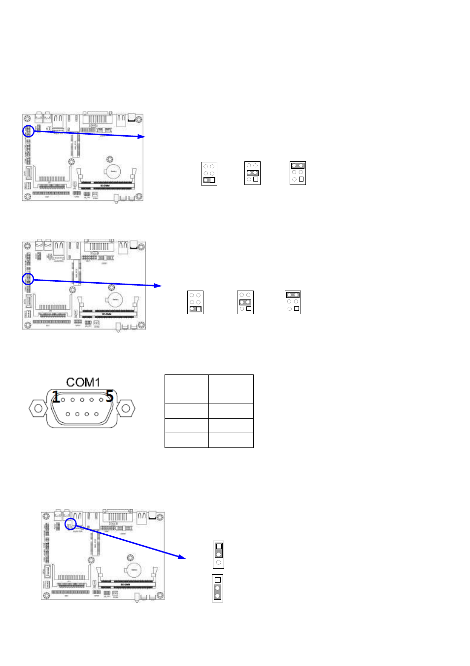 2 hardware installation, 1 jumper setting, 2) jcomp1: com1 pin 9 function select | Pin 1 rx+ 2 rx- 3 tx- 4 tx | Aplex Technology AHM-6077 User Manual | Page 15 / 63