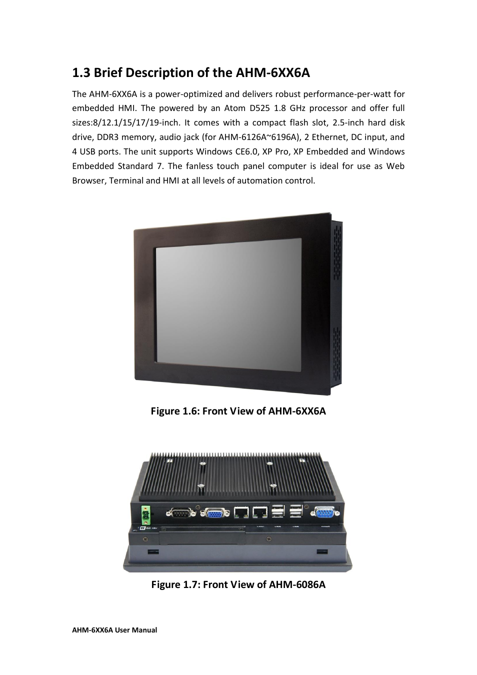 3 brief description of ahm-6xx6a…….………….………………13, 3 brief description of the ahm-6xx6a | Aplex Technology AHM-6086A User Manual | Page 14 / 89