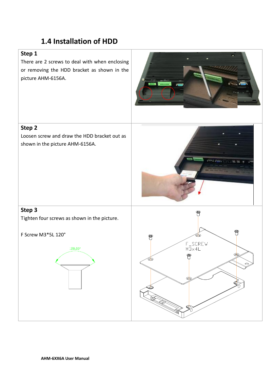 4 installation of hdd | Aplex Technology AHM-6086A User Manual | Page 17 / 89