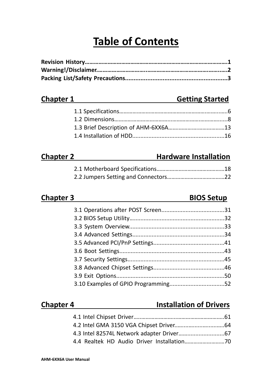 Aplex Technology AHM-6086A User Manual | Page 5 / 89
