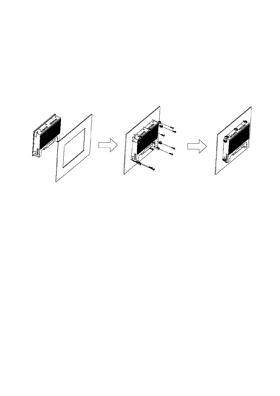 6 mounting type a. panel mounting | Aplex Technology AHM-6080 User Manual | Page 13 / 27
