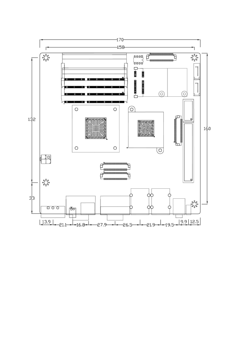 2 board dimensions | Aplex Technology ACS-2645 User Manual | Page 16 / 69