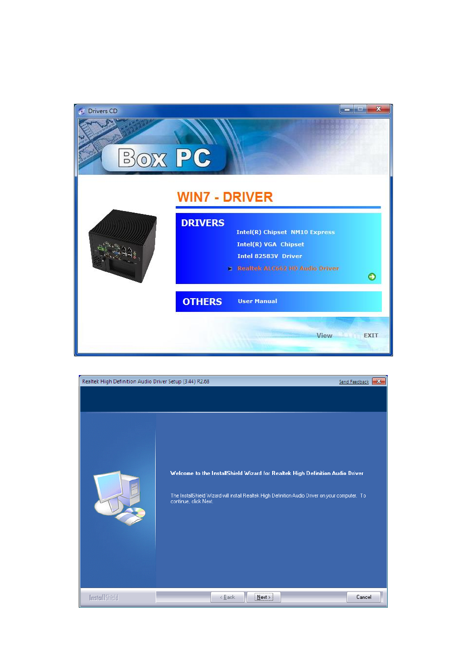 4 realtek audio driver installation | Aplex Technology ACS-2645 User Manual | Page 68 / 69