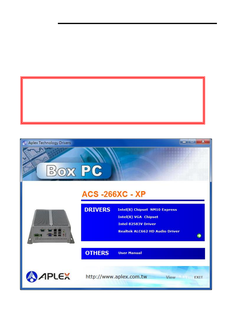 Chapter 4 installation of drivers | Aplex Technology ACS-2663C User Manual | Page 61 / 72