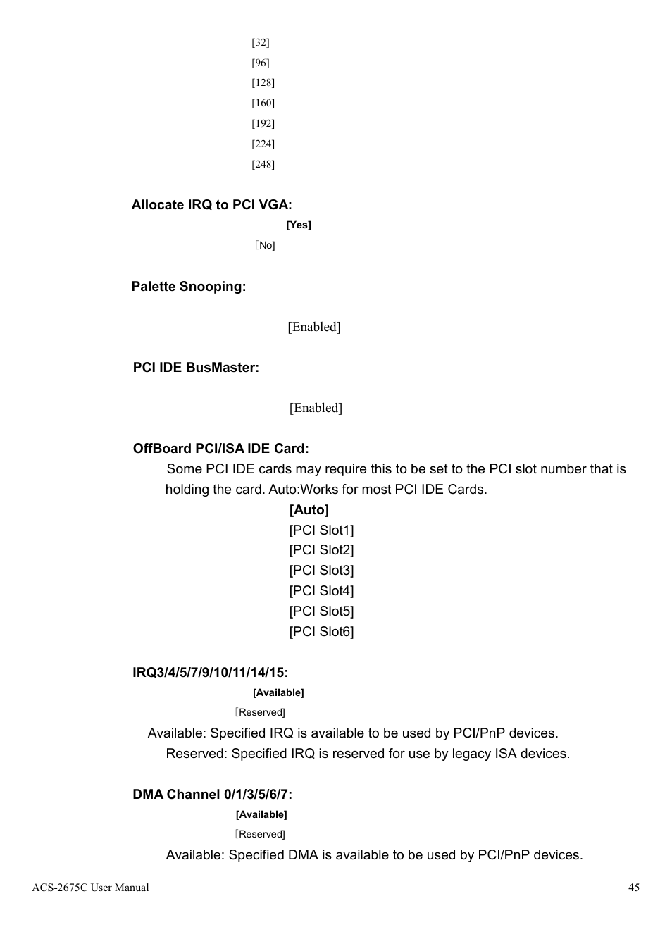 Aplex Technology ACS-2675C User Manual | Page 45 / 73