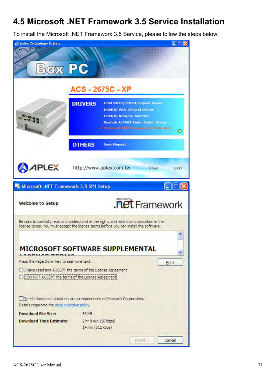 Aplex Technology ACS-2675C User Manual | Page 71 / 73