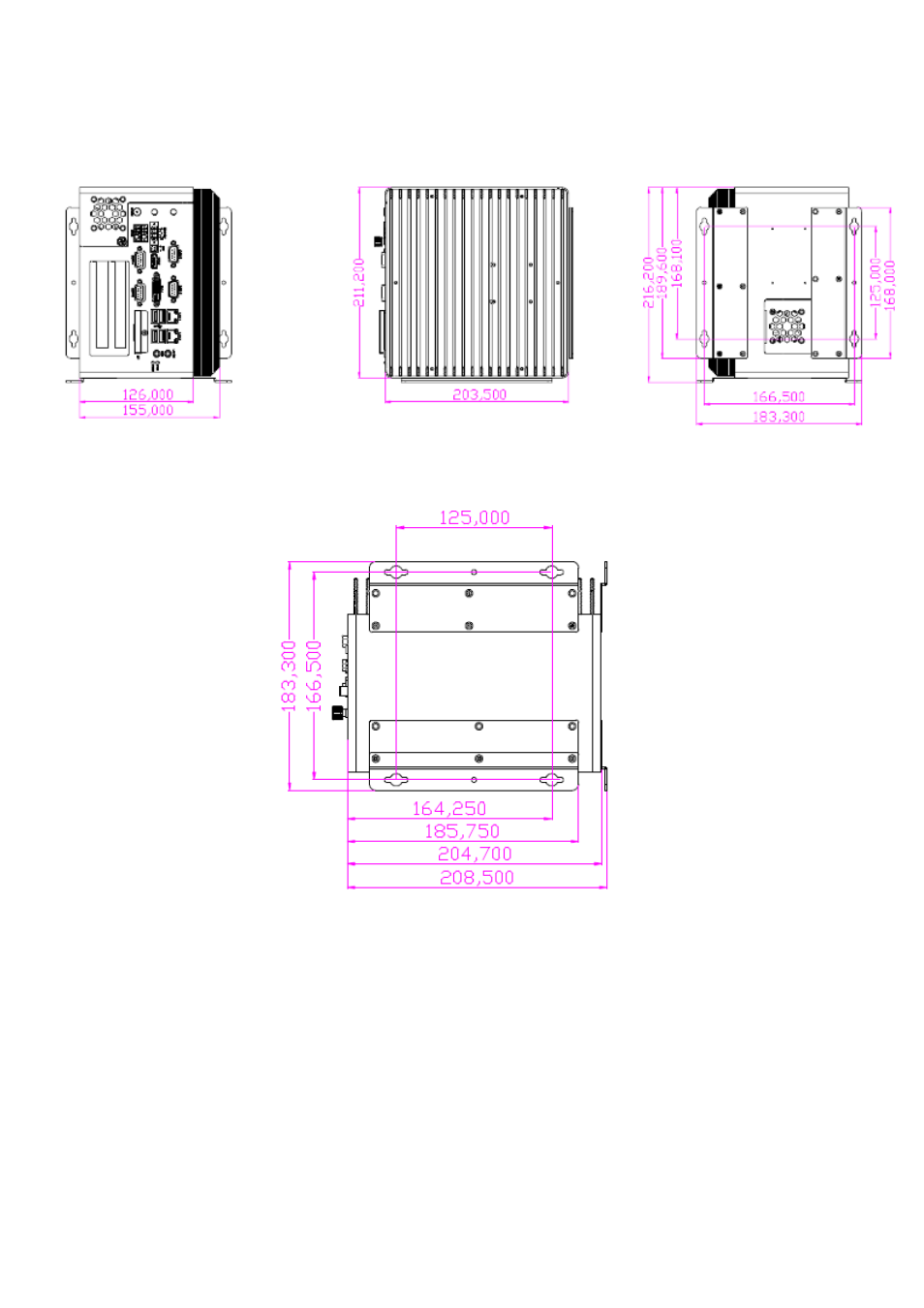 2 dimensions | Aplex Technology ACS-2695A User Manual | Page 7 / 97