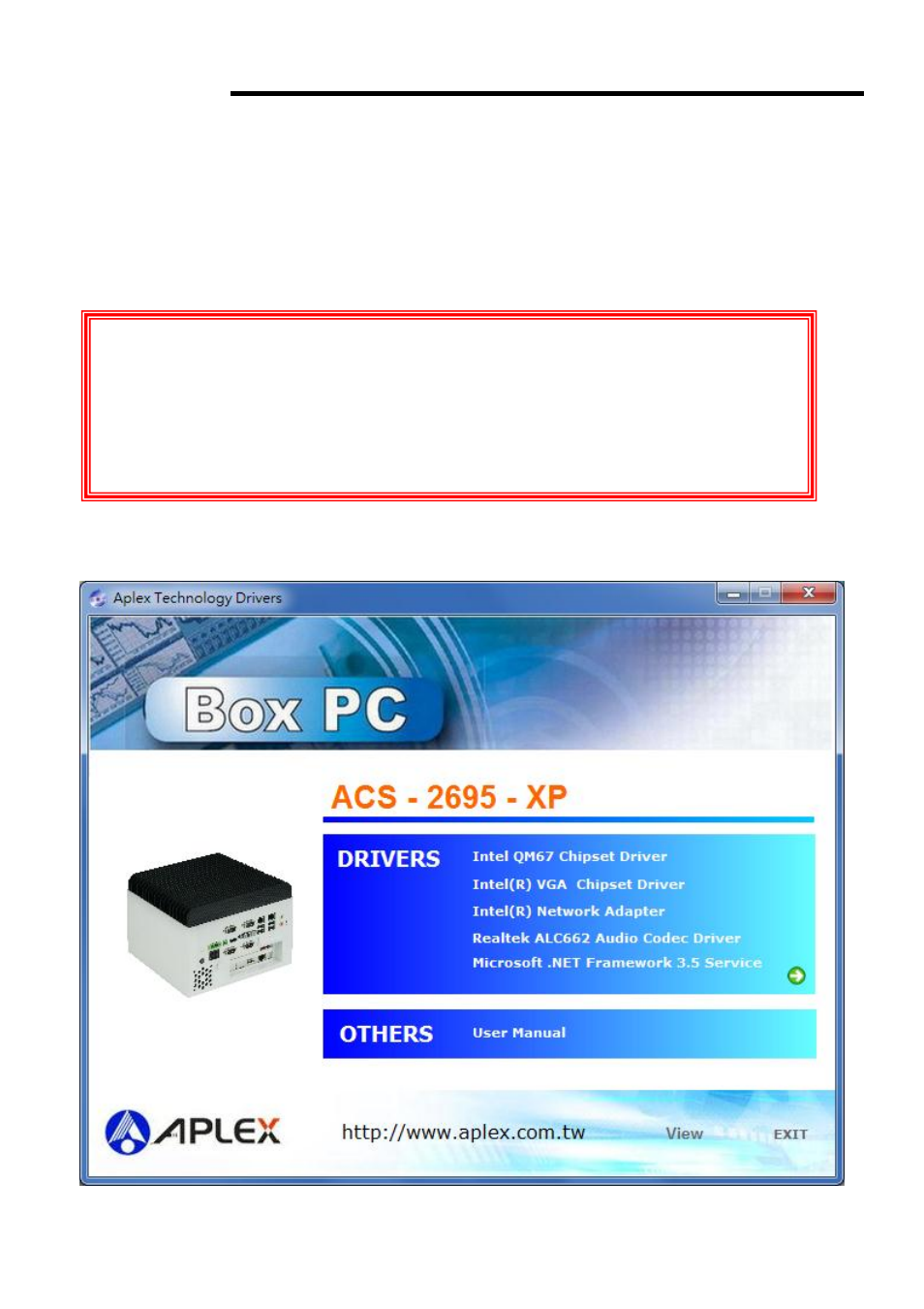 Chapter 4 installation of drivers | Aplex Technology ACS-2695A User Manual | Page 80 / 97