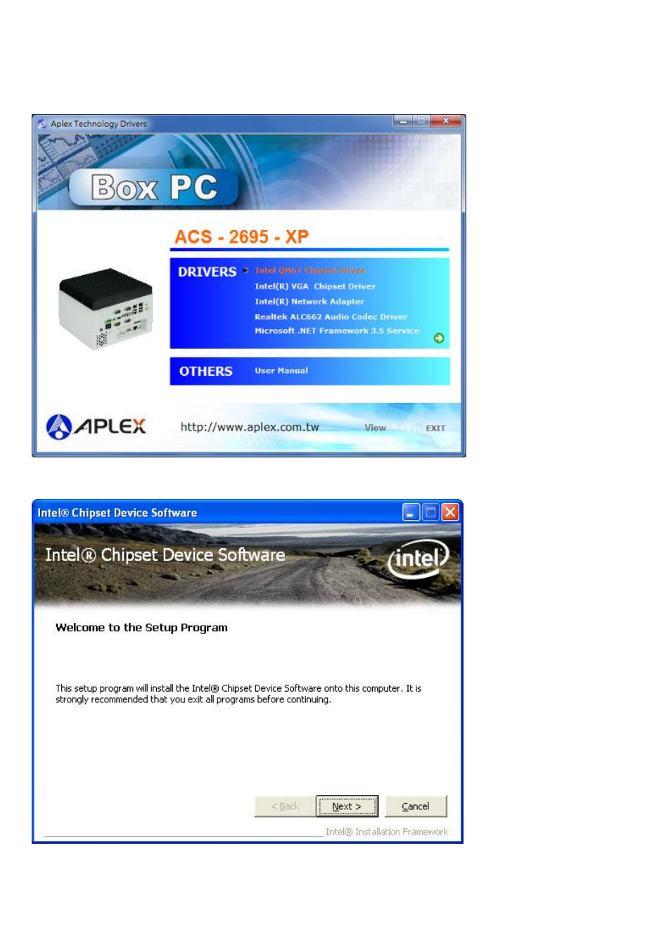 1 intel chipset driver | Aplex Technology ACS-2695A User Manual | Page 81 / 97