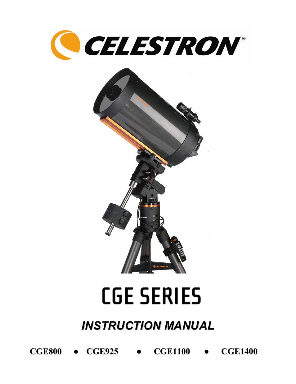 Celestron CGE1100 User Manual | 75 pages