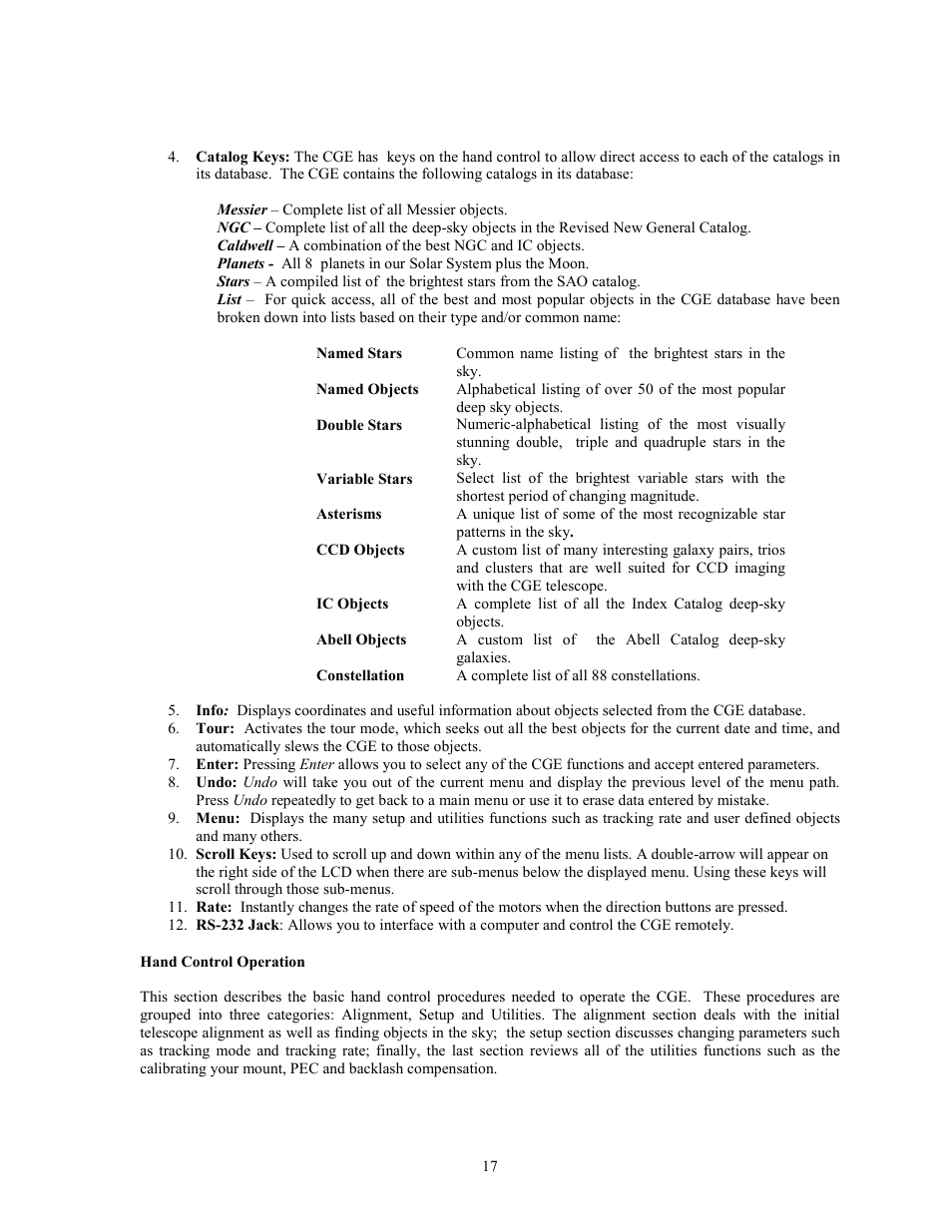 Celestron CGE1100 User Manual | Page 17 / 75