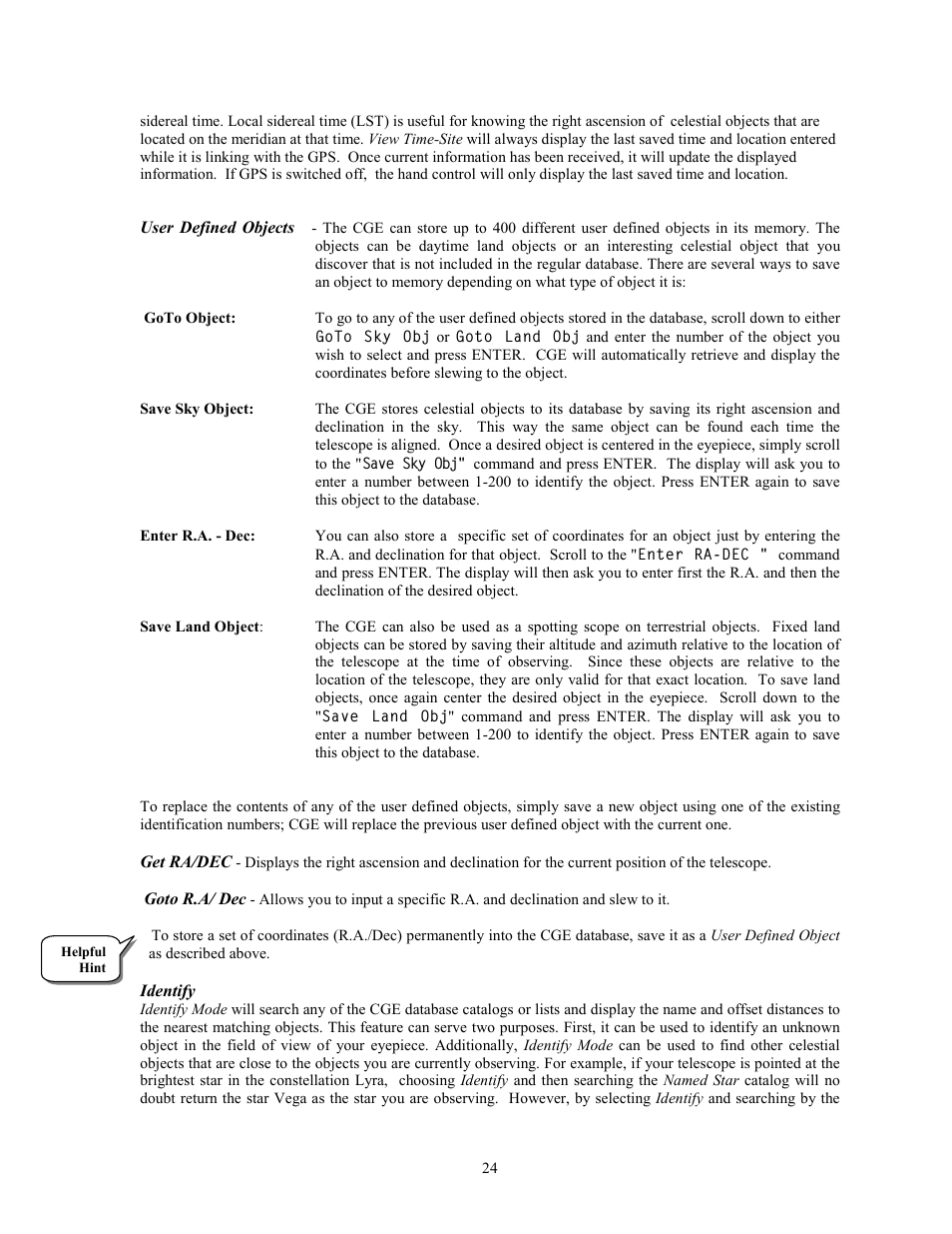 Celestron CGE1100 User Manual | Page 24 / 75