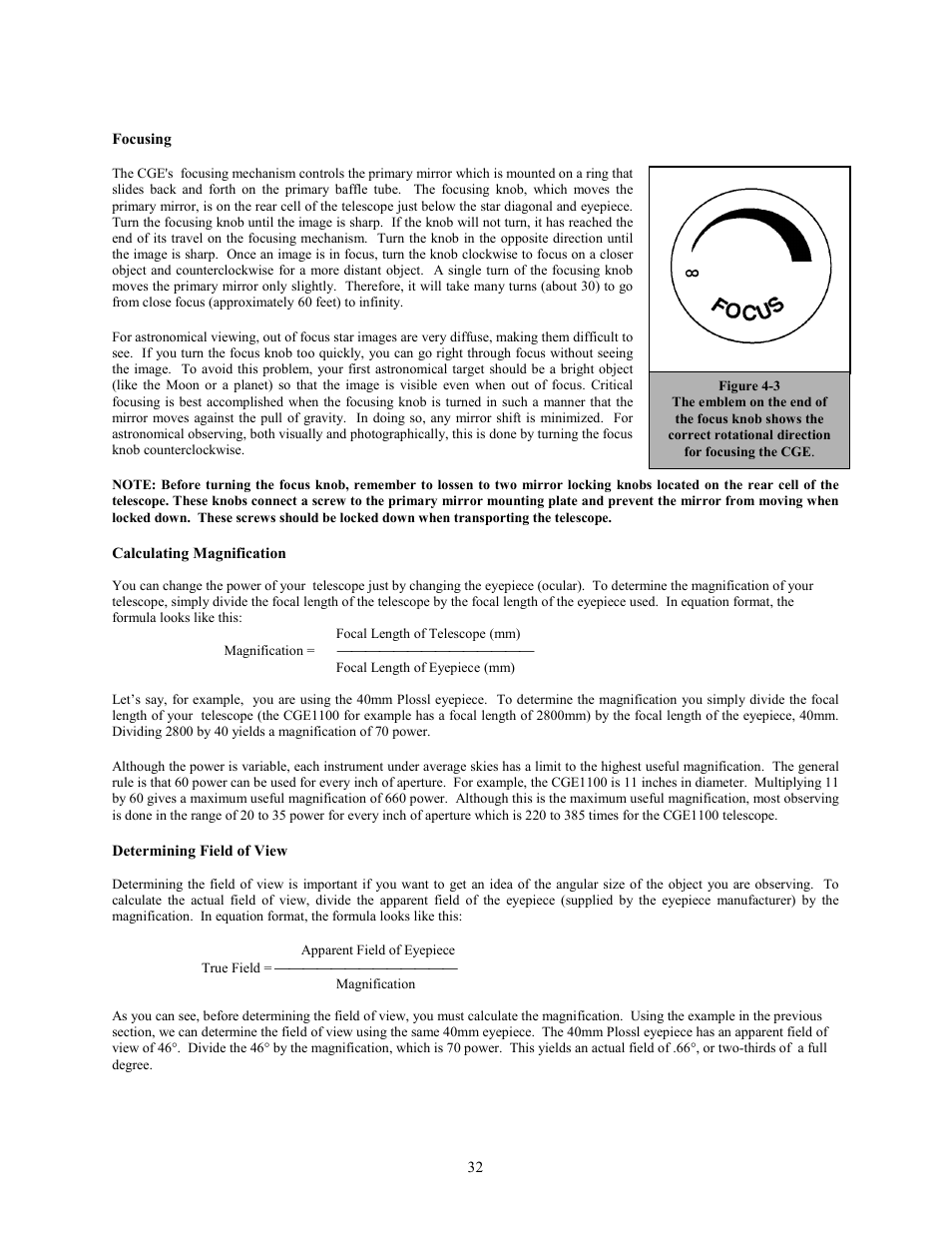 Celestron CGE1100 User Manual | Page 32 / 75