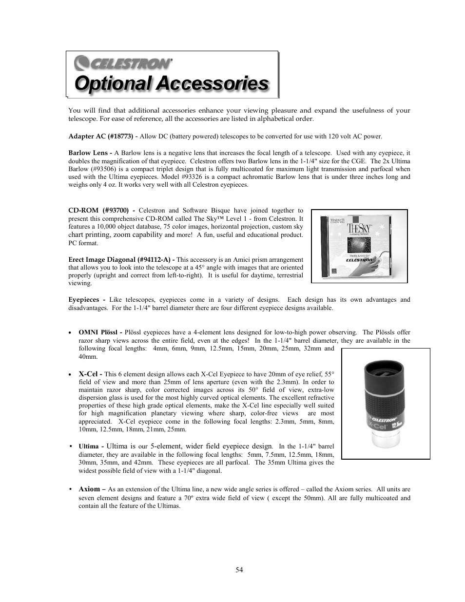 Celestron CGE1100 User Manual | Page 54 / 75