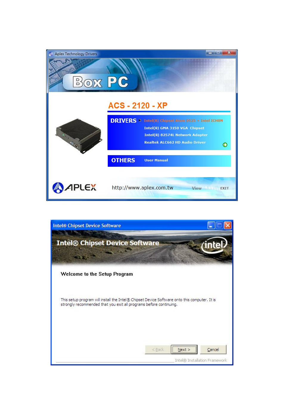 1 intel chipset driver | Aplex Technology ACS-2120 User Manual | Page 48 / 59