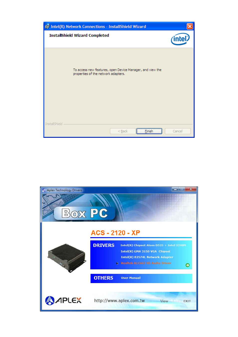 4 realtek hd audio driver installation | Aplex Technology ACS-2120 User Manual | Page 57 / 59