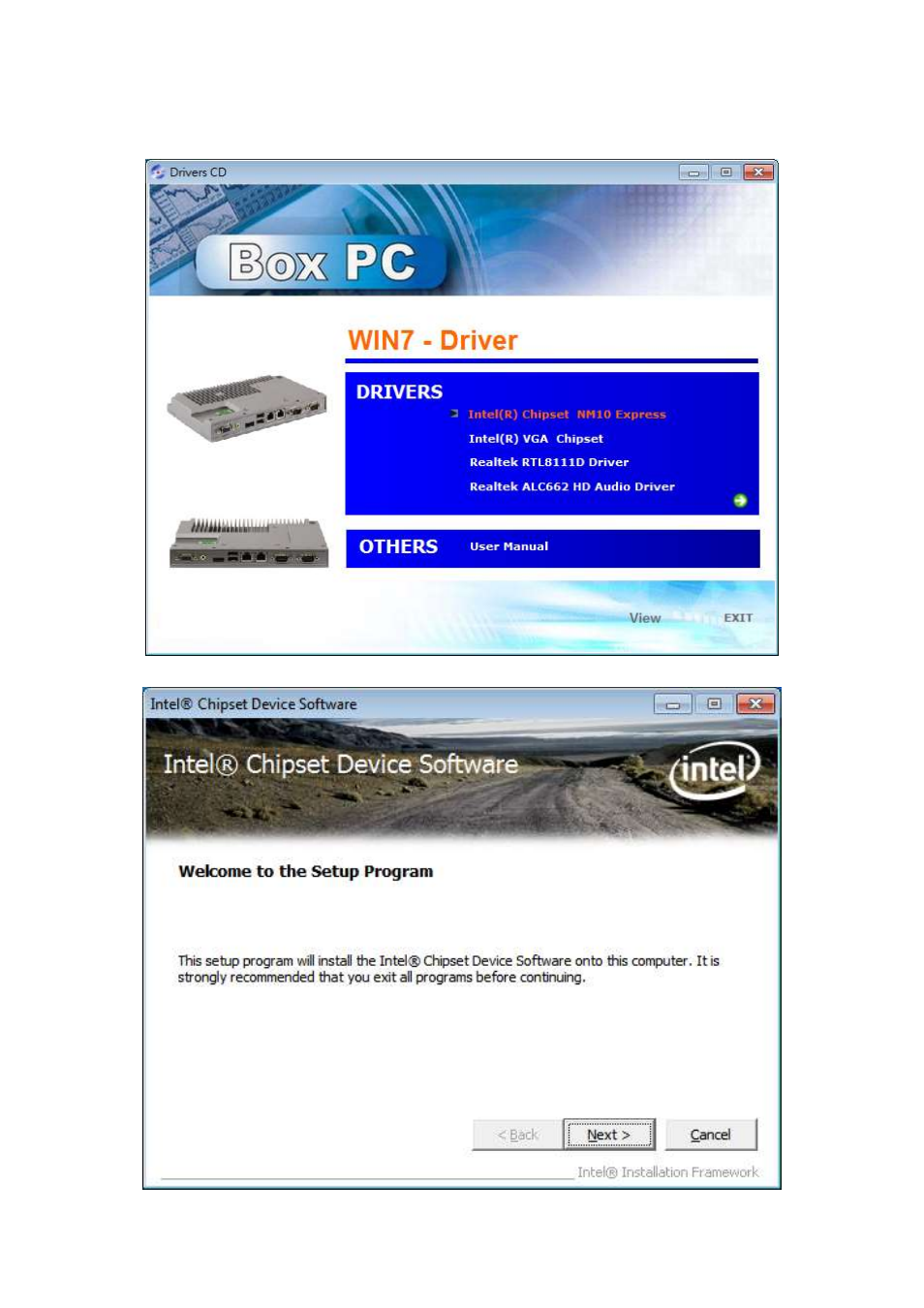 1 intel chipset driver | Aplex Technology ACS-2160 User Manual | Page 44 / 56