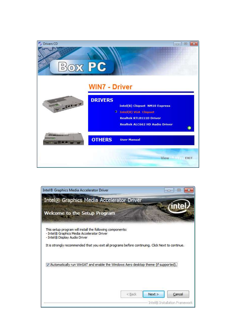 2 intel graphics media accelerator driver | Aplex Technology ACS-2160 User Manual | Page 47 / 56