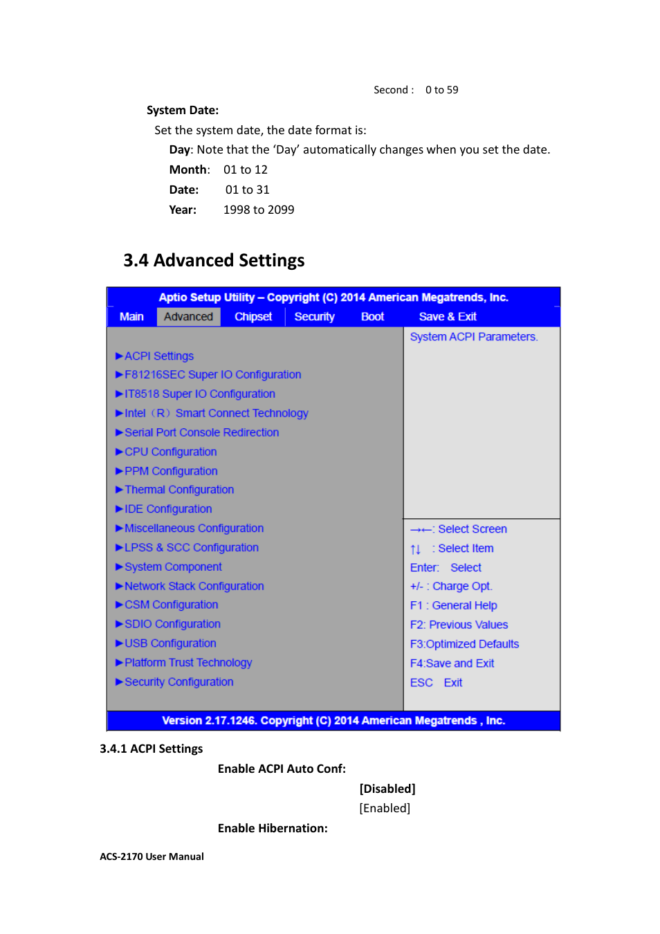 4 advanced settings | Aplex Technology ACS-2170 User Manual | Page 48 / 77