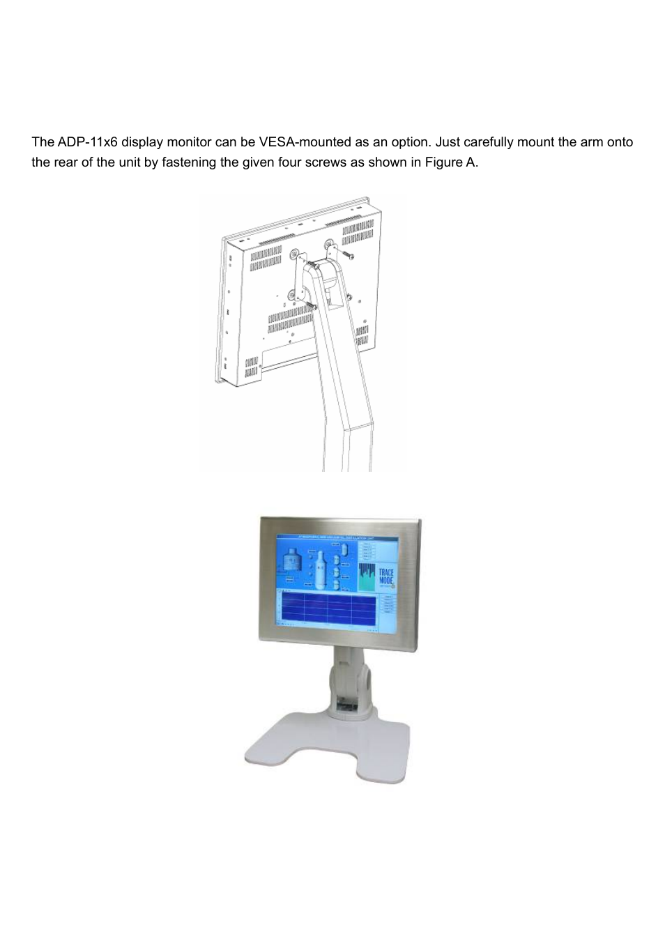 Appendix, Vesa mounting | Aplex Technology ADP-1156 User Manual | Page 16 / 16