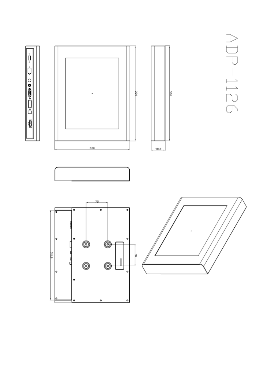 3 dimensions | Aplex Technology ADP-1156 User Manual | Page 6 / 16