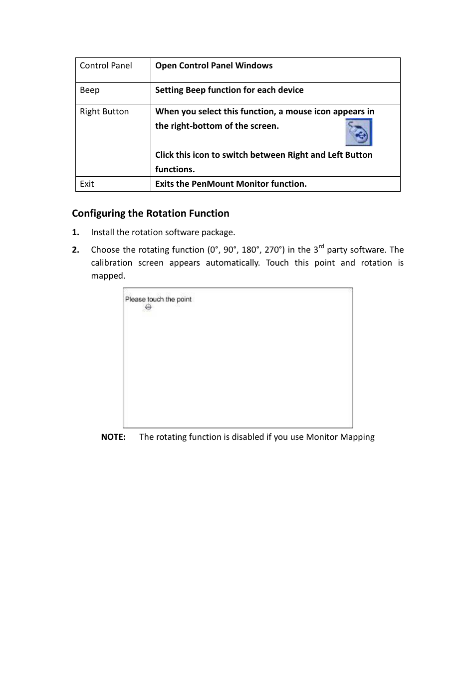 Configuring the rotation function | Aplex Technology ADP-1125A User Manual | Page 31 / 39