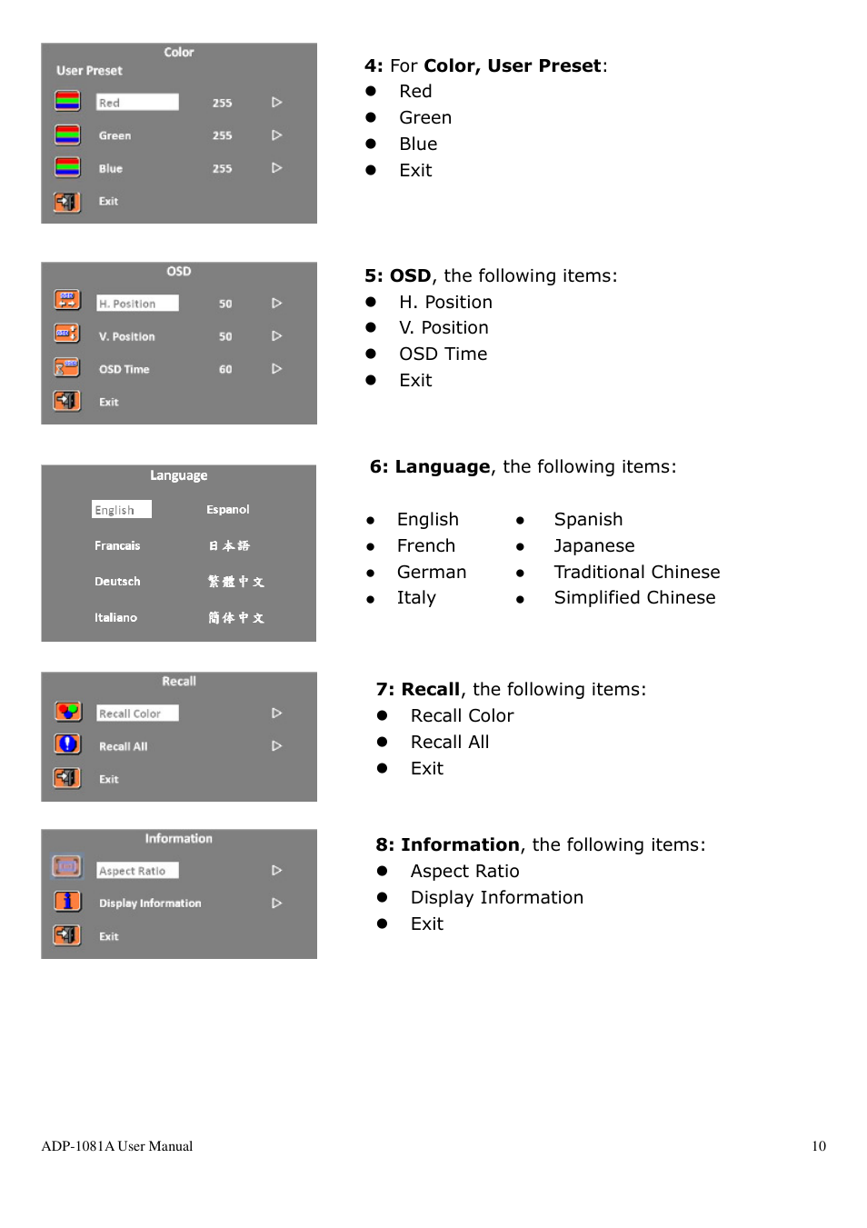 Aplex Technology ADP-1081A User Manual | Page 10 / 12