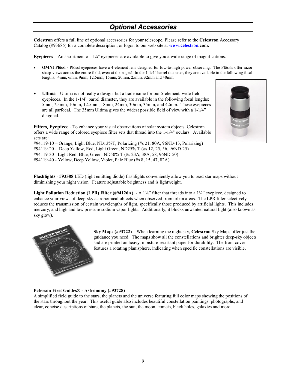Celestron 114 User Manual | Page 9 / 10