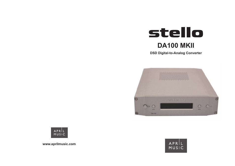 April Music Stello DA100 MKII User Manual | 21 pages