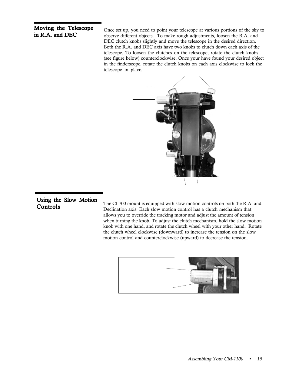 Using the slow motion controls | Celestron 11065 User Manual | Page 19 / 80