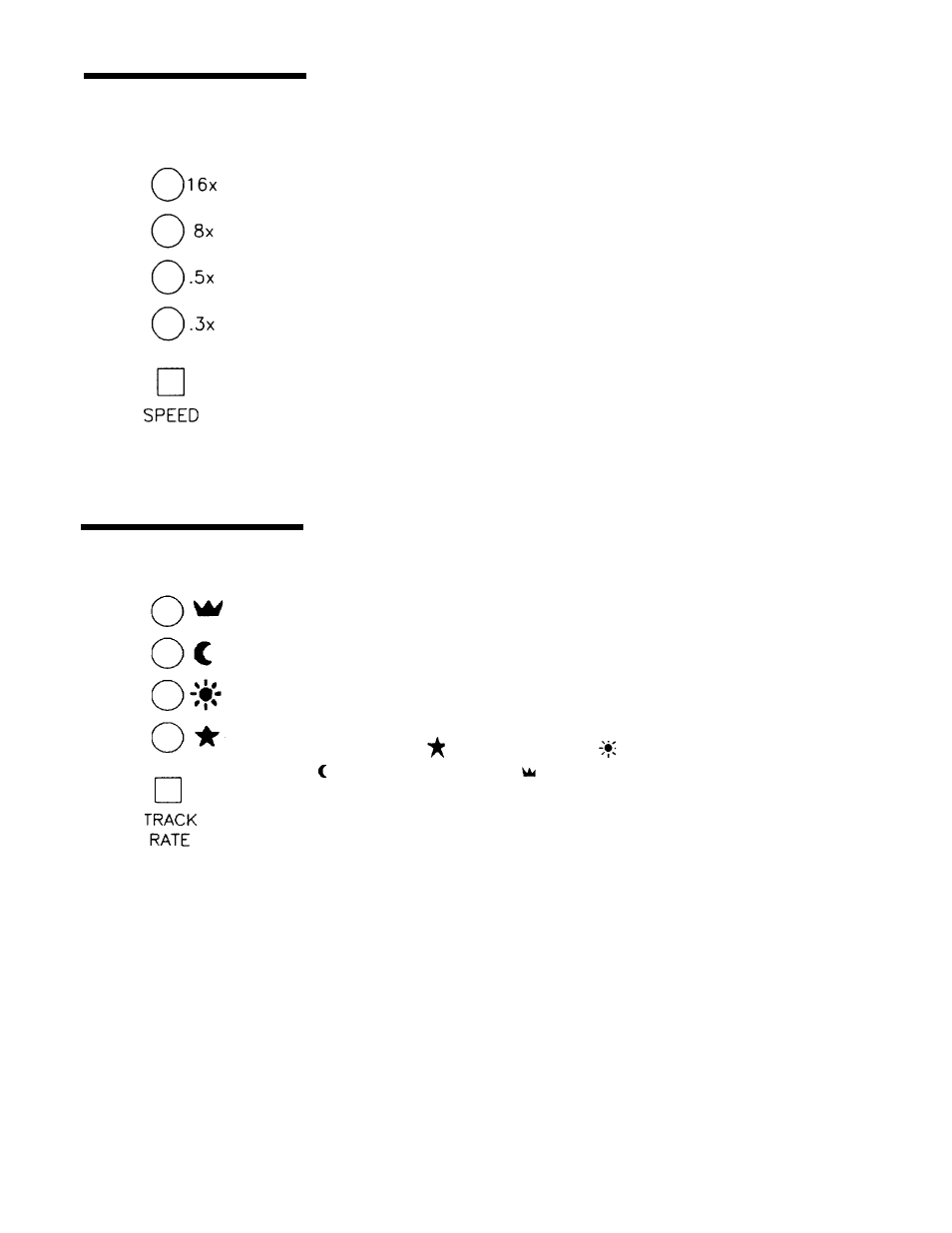 Tracking speeds | Celestron 11065 User Manual | Page 42 / 80